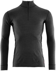 Aclima WarmWool Mockneck - Marengo/Jet Black - Thermounterwäsche Herren